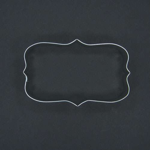 Rectangle Plaque Frame Cookie Cutter - Click Image to Close